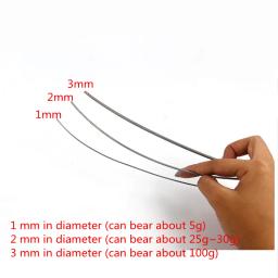 1/2/3mm cerâmica ferramentas de alta temperatura resistente fio de tungstênio pendurado queima cerâmica jóias pequenos objetos forno de fogo 1m - Image 3