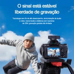 Microfone lapela sem fio portátil com caixa de carregamento, redução de ruído, Mini, áudio, vídeo, gravação, iPhone, Android - Image 5