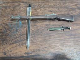 Mini Arma Brinquedos Modelo Garand M1 com Faca Sling, Action Figure Collectable, Material PVC, 1:6 Facepoolfigure, FP004, FP006, 12" - Image 3