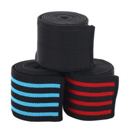 1 pçs homens fitness levantamento de peso joelho envolve esportes joelheiras agachamentos equipamentos de treinamento acessórios para ginásio 180*8cm - Image 1