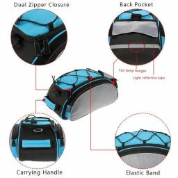 13 litros mtb bicicleta traseiro rack transportadora saco tronco pannier ciclismo ao ar livre ombro bagagem 600d à prova dwaterproof água assento sacos de armazenamento - Image 4