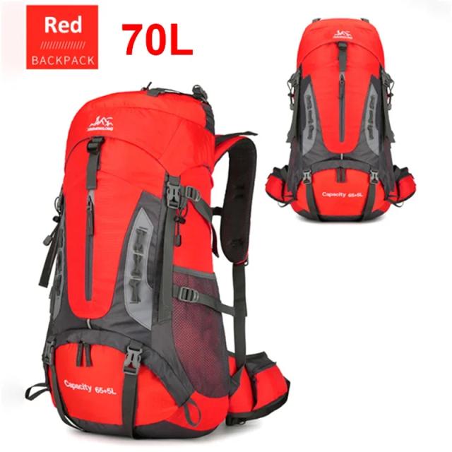 70l grande mochila de acampamento saco de viagem dos homens escalada mochila caminhadas pacote de armazenamento ao ar livre montanhismo esportes sacos ombro