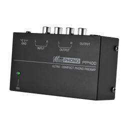 Phono Preamp Mini Amplificador De Áudio Estéreo 12V Adaptador Baixo Ruído Compacto Turntable Amplificador para Alto-falantes Computadores Amplificadores - Image 2