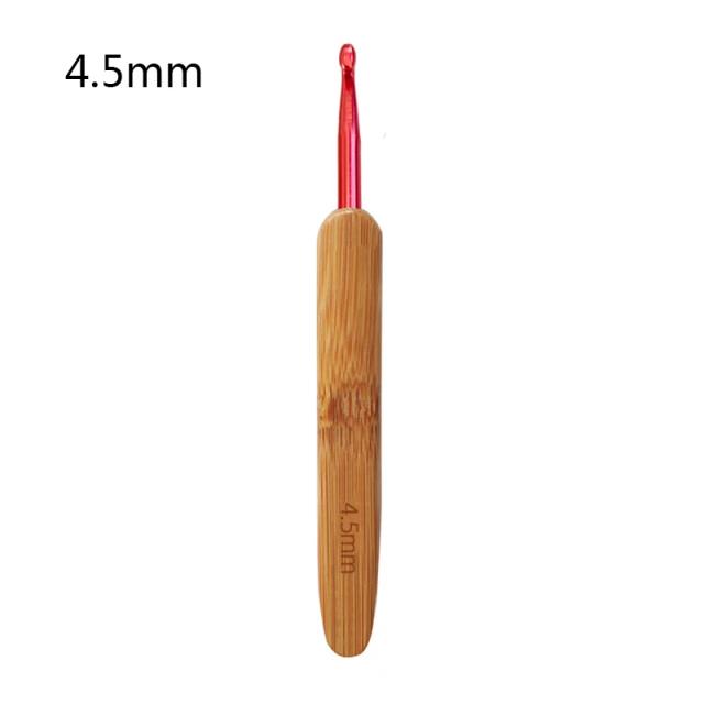 Agulhas de Tricô de Bambu para Artesanato DIY, Ganchos de Crochê e Bordados com Variedade de Tamanhos de 2.0 a 6.0mm, 1 Unidade