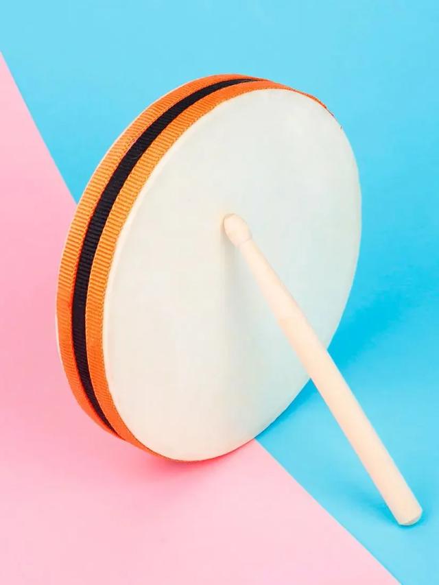 Carneiro Mão Tambor SLADE Double-Sided: Instrumento de Percussão Portátil e Educativo para Crianças