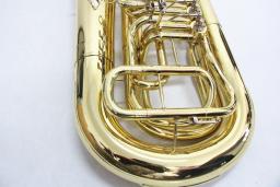 Ouro laca latão Tuba, 4 válvulas, barato, Bb - Image 5