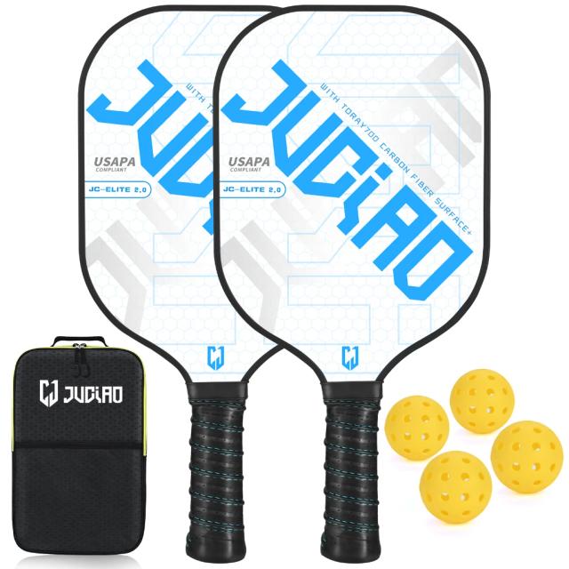 Conjunto de Paddles de Pickleball para Homens e Mulheres com 4 Bolas - Equipamento USAPA Compatível