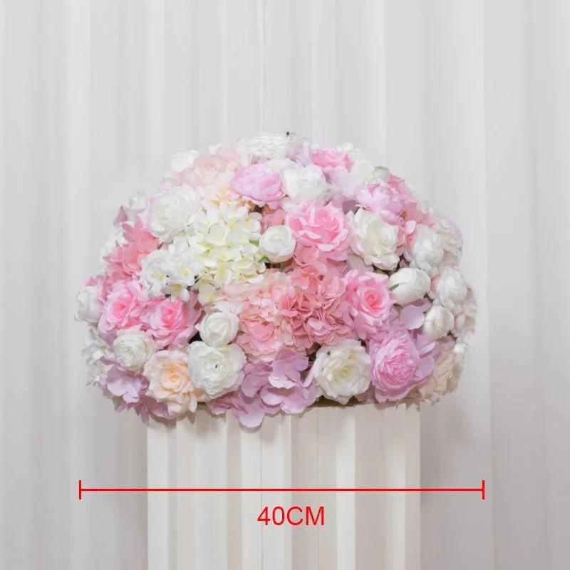 Linha de flores artificiais para evento e festa, Decoração do arco do fundo, Decoração do fundo do casamento, Arranjo floral - Image 1