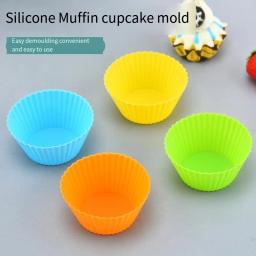 Reutilizável Non-Stick Silicone Cupcake Baking Cups, Forros de Muffin, Titulares Set para Festa, Halloween, Natal, 24Pcs - Image 2