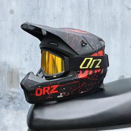 ORZ-903-Capacete off-road para motocicleta, veículo elétrico totalmente coberto, capacete completo, downhill de montanha, todas as estações - Image 5