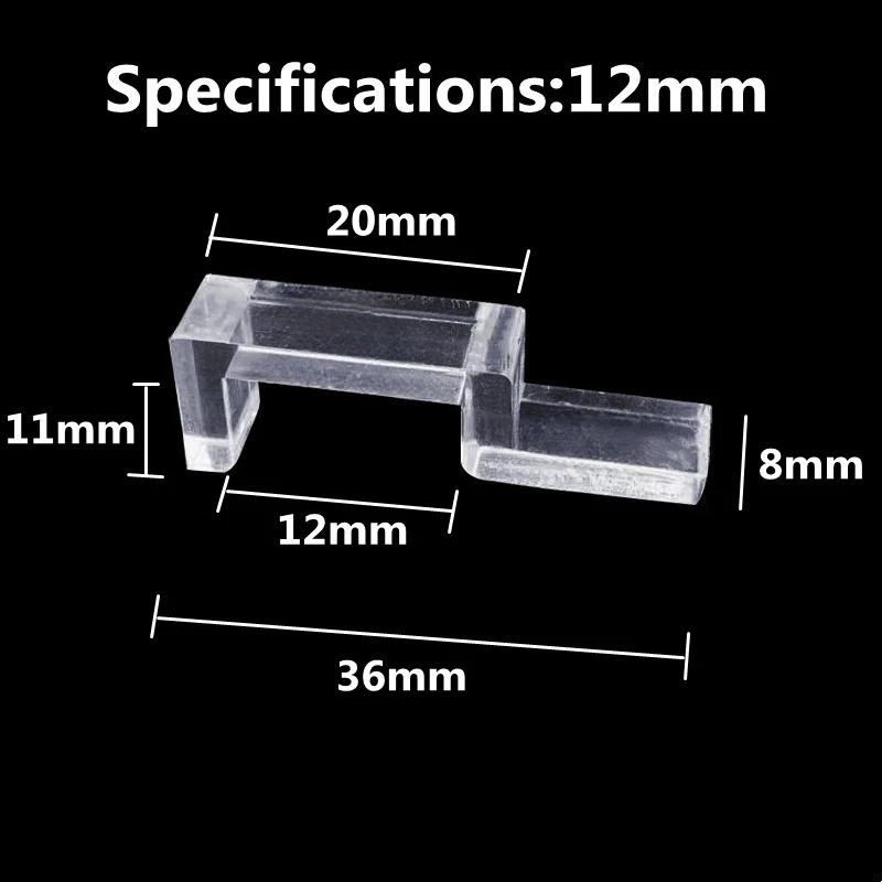 Acrílico Aquarium Fish Tank Clips, Suporte de Tampa de Vidro, Aquário Filtro Lâmpada Stand, Acessórios Titular, 4mm, 5mm, 6mm, 8mm, 10mm, 12mm, 15mm, 19 milímetros - Image 1