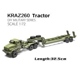 4d 1/72 rússia kraz260b trator caminhão militar montagem modelo de brinquedo - Image 2