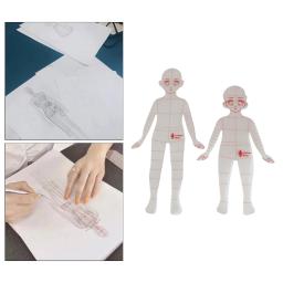Régua de Desenho para DIY, Modelos de Medição, Quilting, Design de Vestuário, Ilustração, Marcação, Ferramentas de Rastreamento, Moda, 2 peças - Image 2