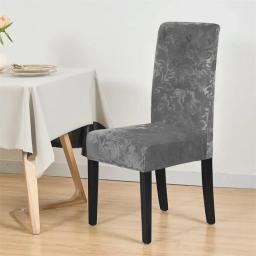 1pc capa elástica para cadeira tamanho universal capa de cadeira grande elástico casa assento seatch sving sala cadeiras capas para casa jantar - Image 3