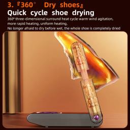 Secador de sapatos elétrico 220v, desodorização, esterilização, tipo coreano, secador para sapatos, aquecedor de calçados com calor - Image 5