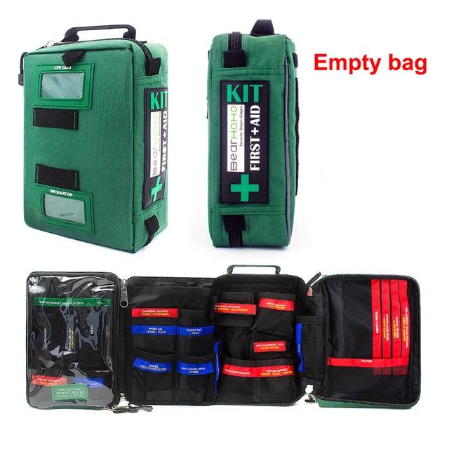 Kit de primeiros socorros vazio com tampa de armazenamento, sobrevivência de emergência, bolsa médica, caminhadas, camping, caça, viagens, saco de ferida, 255pcs - Image 1