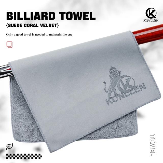 KONLLEN Toalha de Limpeza para Taco de Bilhar Multifuncional 15x9.5 Polegadas