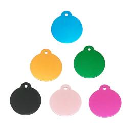 Identificação de animais de estimação, pingente redondo personalizado para identificação de cães e gatos, identificação com nome e telefone, 20 peças - Image 5