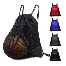 Mochila portátil de cordão para homens Conveniente Gym Bag Saco de futebol leve Saco de basquete de grande capacidade Acessórios de ginástica - Image 5