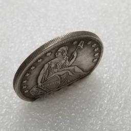 Moeda Comemorativa da Liberdade, Moedas de Arte dos EUA, Memorial dos EUA, Luxo, Comemorativa, Dollar Lucky, Bolsa para Presente, 1839, América - Image 4
