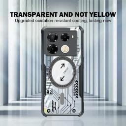 Capa de telefone transparente para Infinix Note 40 Pro, caixa acrílica para prevenção de quedas, 4G, 5G, 40 Pro Plus, 3 Circuito - Image 5
