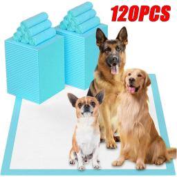 Super absorvente descartável pet fralda pad, treinamento do cão, grosso, saudável, suprimentos, 120pcs - Image 1