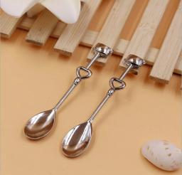 Colher de chá e café, lembranças de casamento, chuveiro nupcial, presente do favor da festa para convidados, lembranças do chá, presente do amor, 14x6.5cm, 1 conjunto - Image 3