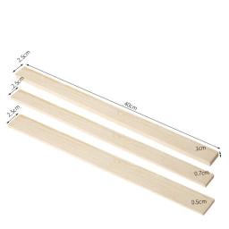 Guia De Placa De Argila De Cerâmica, Tira De Madeira De Pinho, Régua De Madeira, Ferramenta De Corte De Argila De Rolamento, Trilho De Madeira Maciça, 2Pcs, 5-10mm - Image 5