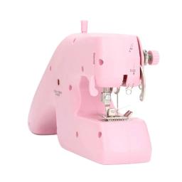 Máquina de costura elétrica portátil, Mini, Handheld, Dois fios, rosa, branco - Image 4