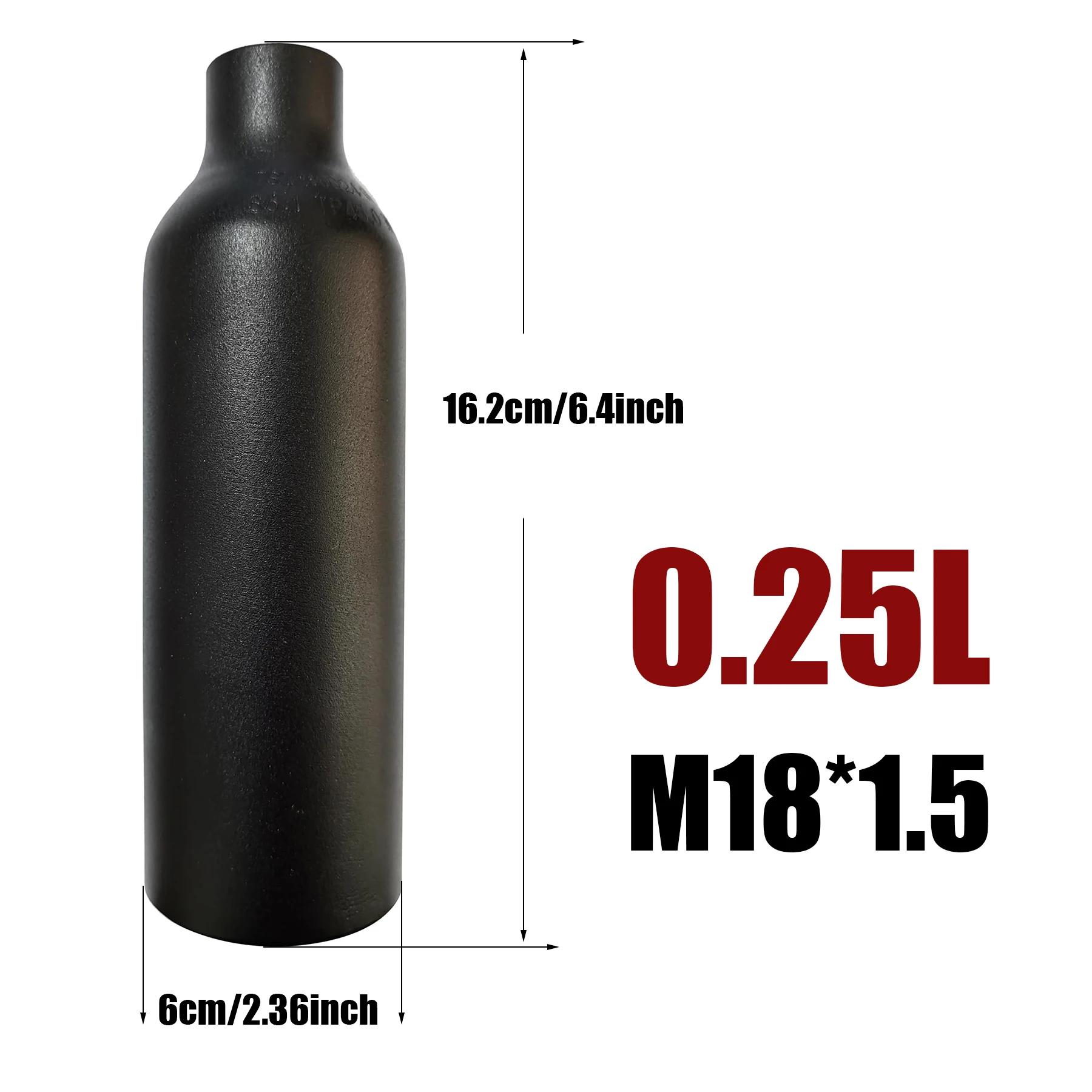 Tanque do ar comprimido para o aquário do mergulho, cilindro de gás de alta pressão, cilindro do frasco do CO2, 0.25L, 0.35L, 0.5L, 4500psi, 30MPa, 300Bar, M18 * 1.5 - Image 1