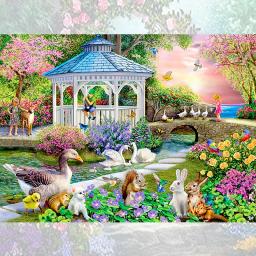 Diamante Pintura Cenário, Kits De Arte Mosaico, Bordado, Ponto Cruz, Presente, 5D, Jardim, 5D, Nova Coleção, 2024 - Image 3