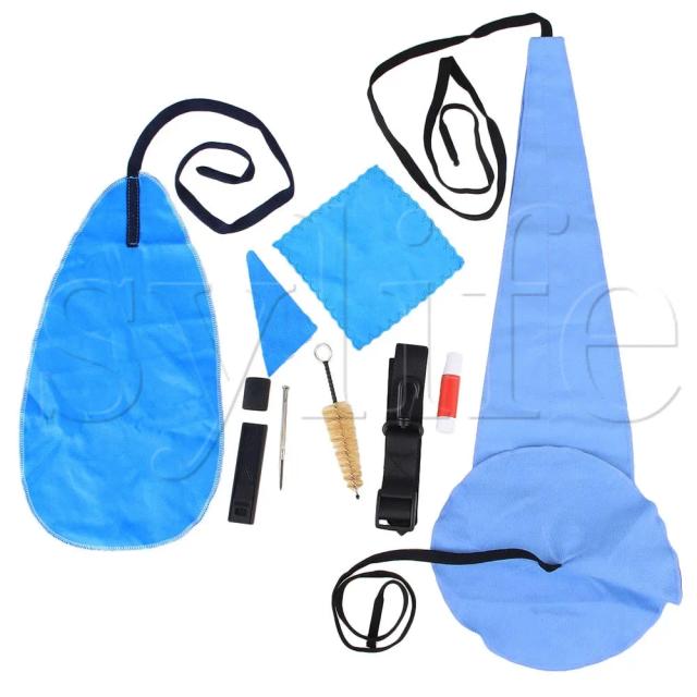 Kit de Limpeza Portátil de 10 Peças em Cortiça para Saxofone