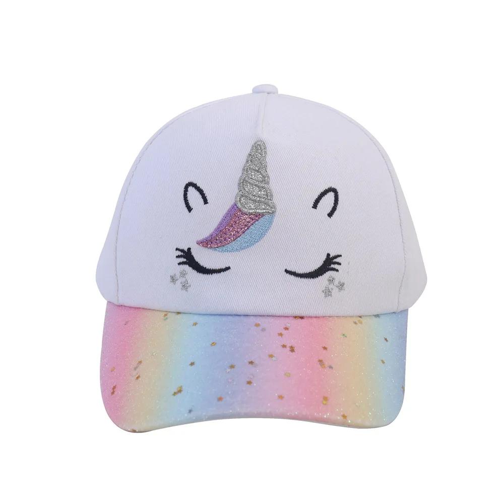 Love Heart Embroidery Sun Visor para crianças, Chapéu snapback para crianças, Boné de beisebol para bebês e crianças - Image 1