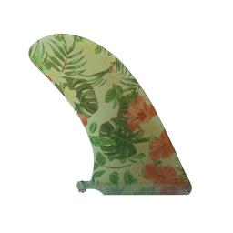 Aletas de longboard 7/8/9.5/10 polegada único aletas para surf quilhas padel acessórios placa sup barbatanas fibra de vidro flor prancha fin - Image 2