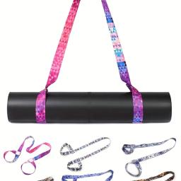 Alça ajustável para tapete de ioga, pacote de alça de ombro, alça elástica esportiva, alça de armazenamento, bolsa para tapete de ioga - Image 5