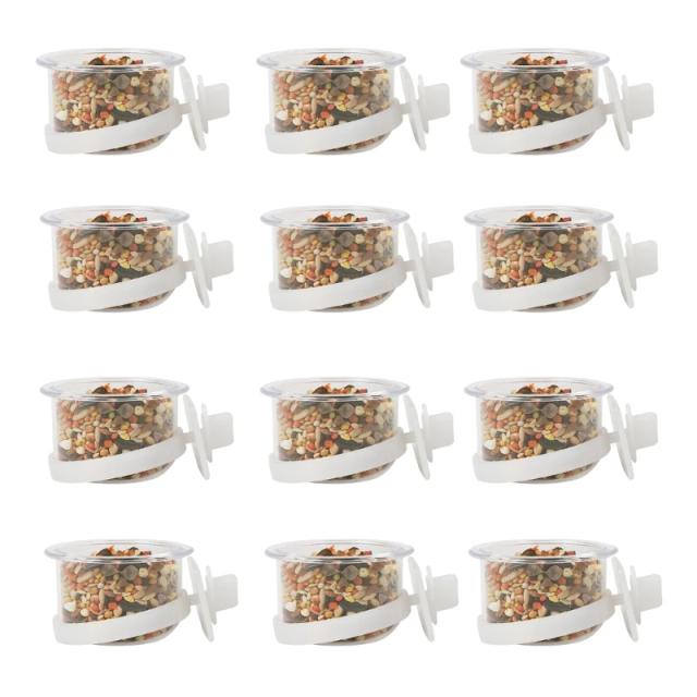 Alimentadores Transparentes e Práticos para Pássaros em Gaiolas Internas