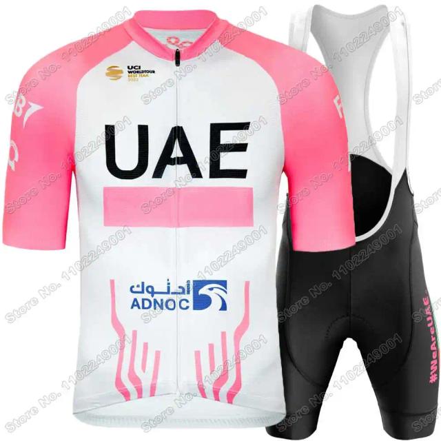 UAE Team 2024 Camisa Ciclismo Tour Itália Rosa M