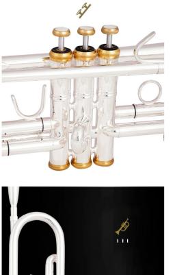 Bach de alta qualidade trompete modelo LT198gs-85 placa com prata banhado a ouro trompete com caso original instrumento musical - Image 5