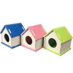 Casa Shape Toy para Pequenos Animais, Ninho de Hamster, Dormir Ninho, DIY Suprimentos, Acessórios, 9,5x8,5x10,5 centímetros - Image 1