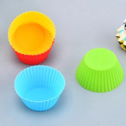 Reutilizável Non-Stick Silicone Cupcake Baking Cups, Forros de Muffin, Titulares Set para Festa, Halloween, Natal, 24Pcs - Image 3