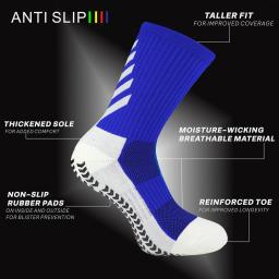 Meias atléticas antiderrapantes respiráveis amortecidos para homens, futebol, futebol, corrida, ioga, basquete, caminhadas, meias esportivas - Image 2