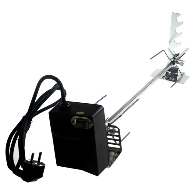 Kit Universal de Churrasco com Rotisserie Grill Automático e Motor Elétrico de 4W, Inclui Cuspir Rod e Garfo