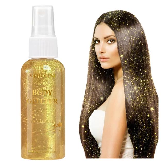 Spray de Glitter Corporal e Capilar 80ml - Brilho Sedutor e Duradouro