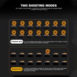 Alvo de tiro tático sincronizado Treinador de treino sincronizado inteligente Airsoft 4Pcs Bluetooth Controle de aplicações Sem medo da escuridão - Image 4
