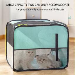 Pet Secagem Caixa Soprando Cabelo Secador Gato Gaiola Cães Secador Cabelo Blow Box Grooming House Bag Pet Sala Seca Sistema de Secagem Mãos Livres - Image 4