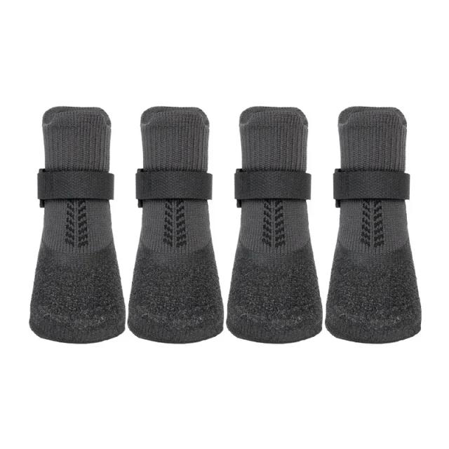 Botas de Neve Anticongelantes para Cães com Pelúcia Dourada