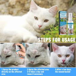 Recuperação Medicado Spray anti-séptico para cães e gatos, ferida e cuidados com a pele, Spray reparador de ferida sast para condição da pele, 30ml, 1 pc, 2 pcs, 5pcs - Image 3