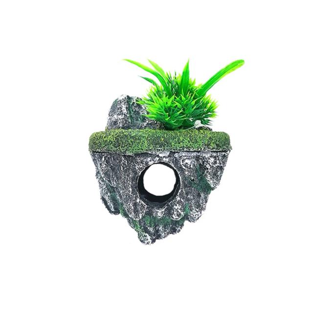 Decoração Artificial para Aquários: Pedras Flutuantes Criativas em Resina para Terrários