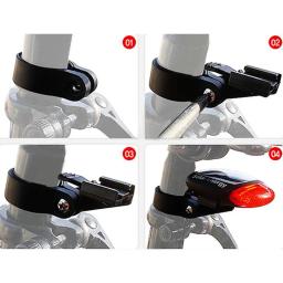 Bicicleta Solar Energia Cauda Luz, Mountain Bike Taillight, Acessórios de ciclismo, Noite Segurança Lâmpada Vermelha - Image 2