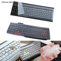 1pc universal silicone desktop computador teclado capa protetor de pele filme capa - Image 1